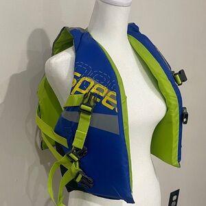 Speedo Blue and Green Kids Life Vest